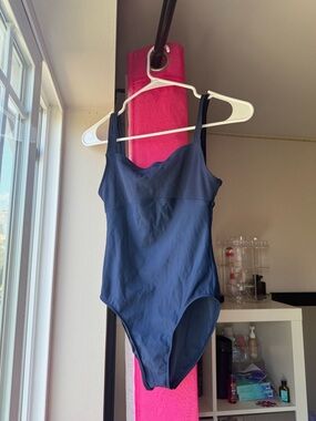 WEAR MOI navy ballet leotard